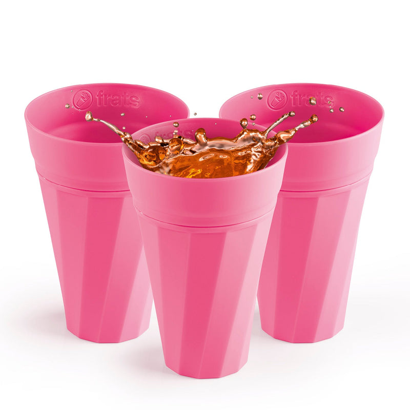 Trinkbecher 300ml - 3er-Set - Pink
