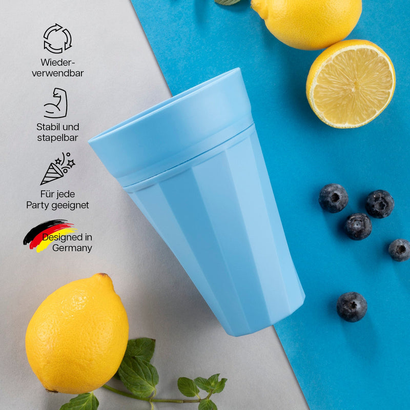 Trinkbecher 300ml - 6er-Set - Blau